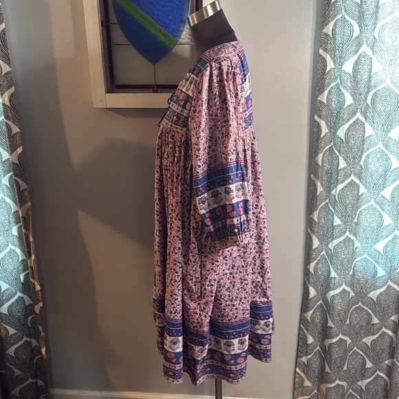 Pink Chicken Boho Block Print Jade Dress SZ Medium - Picture 5 of 10